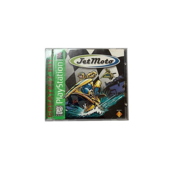 Jet Moto Sony PS1 PlayStation Greatest Hits w/ Manual - Picture 1 of 4
